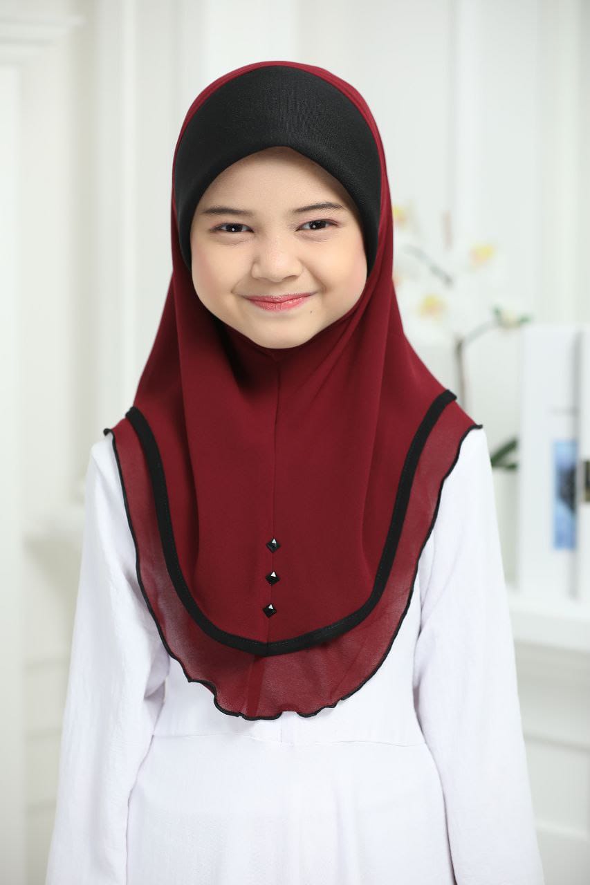 MAROON ZEINA SCARF
