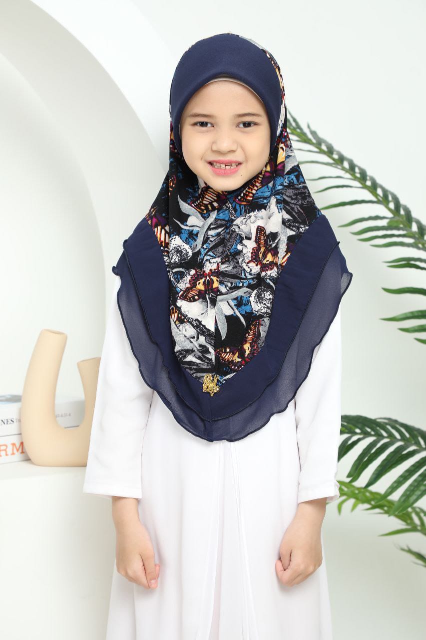 NAVY ALINA KIDS SCARF