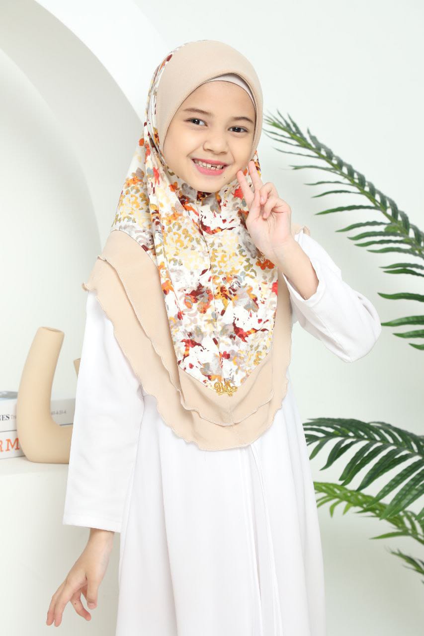 CREAM ALINA KIDS SCARF
