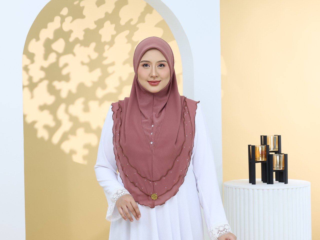 MAUVE MAVISHA LUXE SCARF