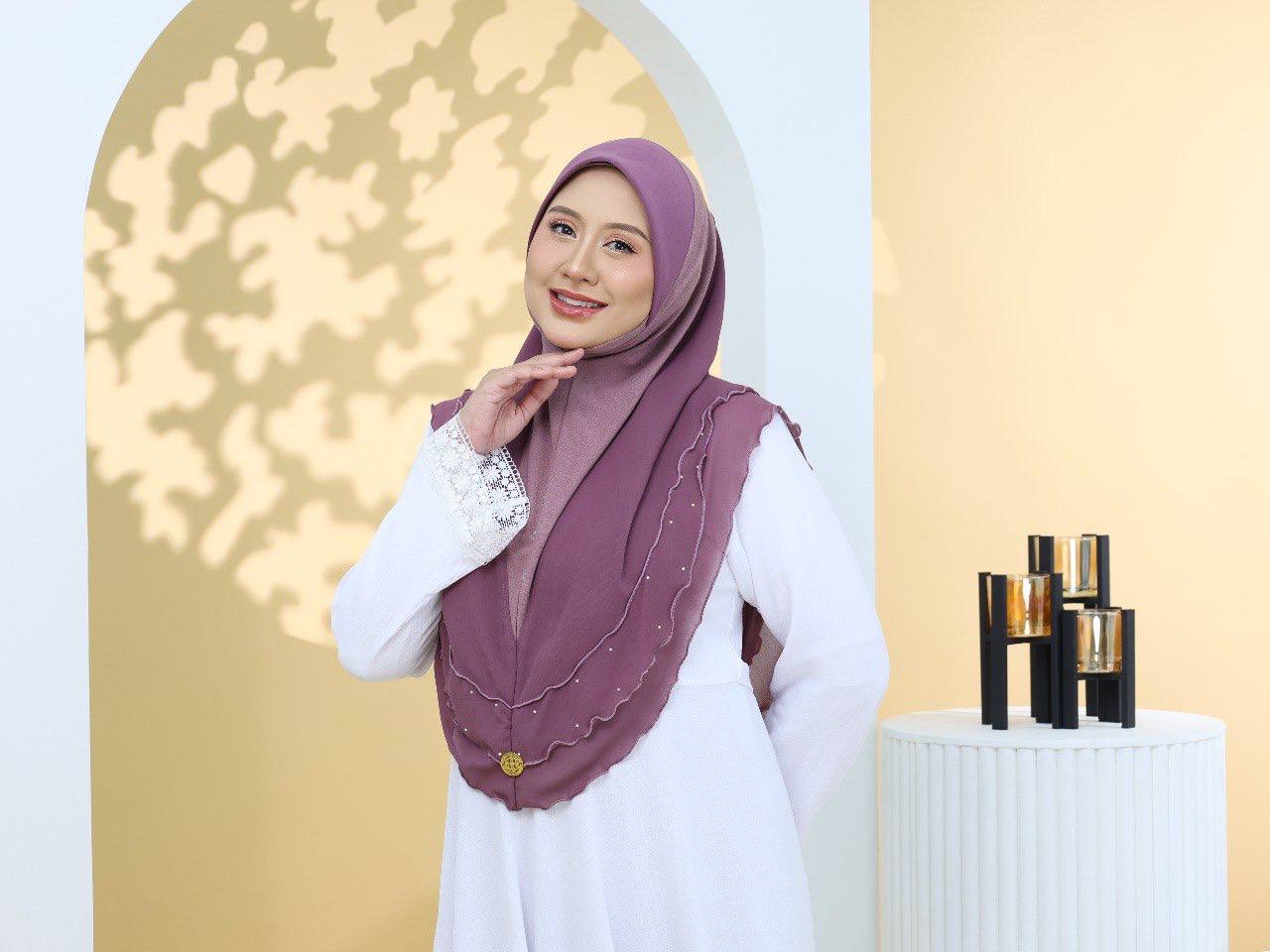 LAVENDER MAVISHA LUXE SCARF