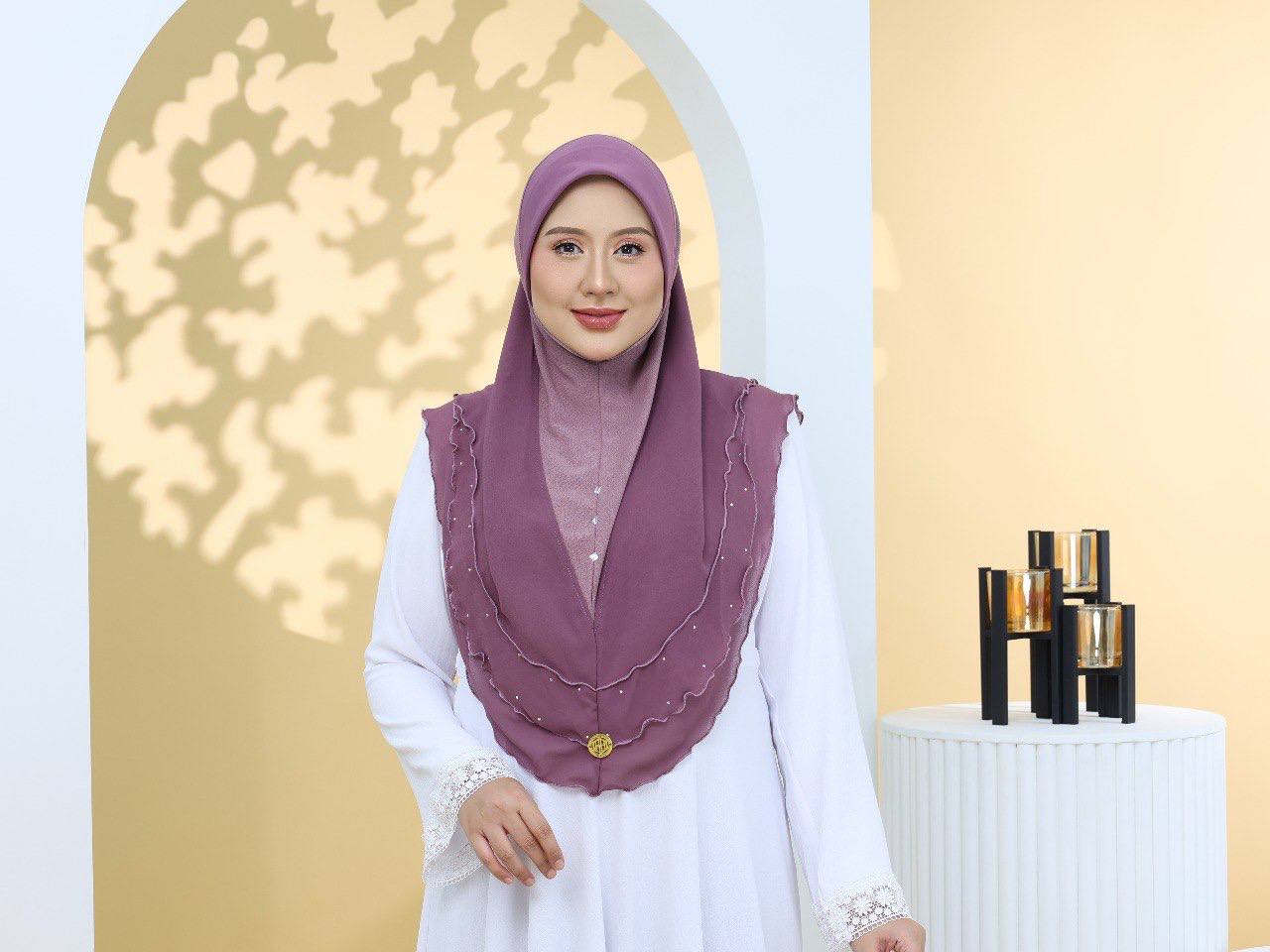 LAVENDER MAVISHA LUXE SCARF