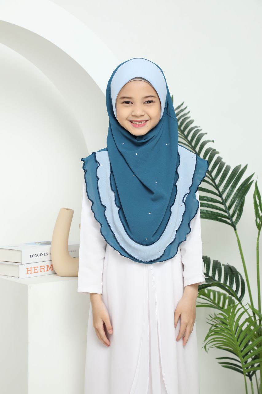 TEAL MAHNOOR KIDS SCARF