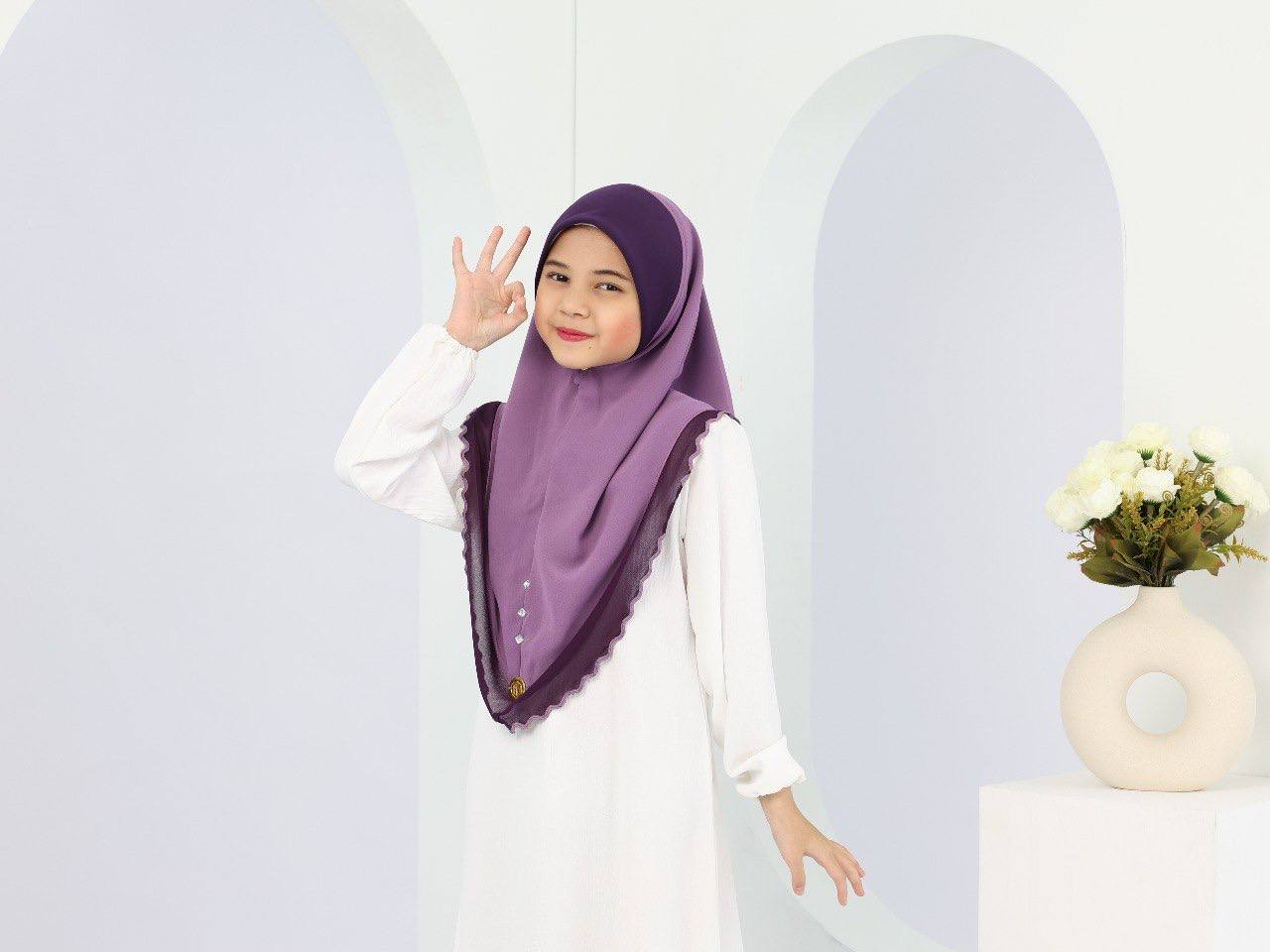 LILAC CELINA KIDS SCARF