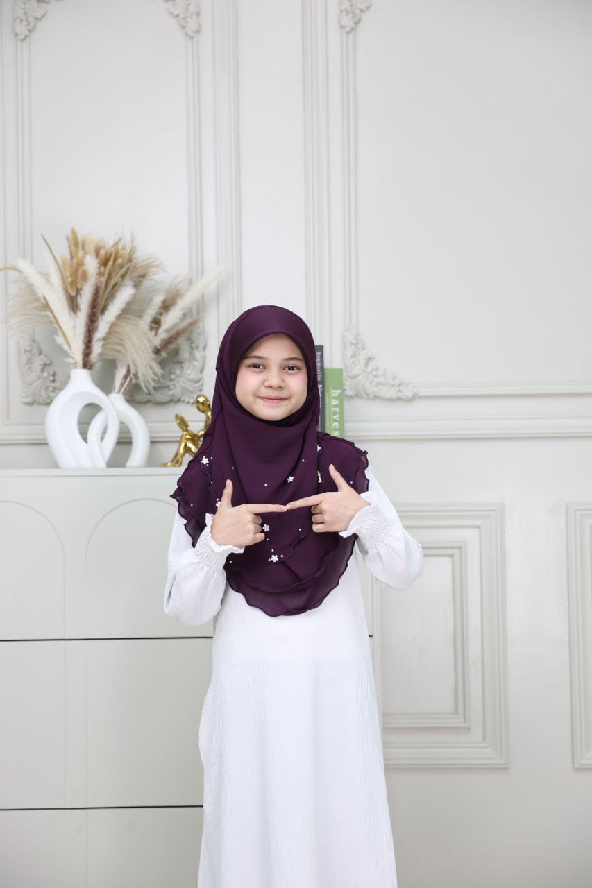 PURPLE AIDA KIDS SCARF