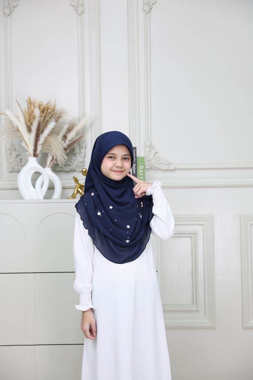 NAVY AIDA KIDS SCARF