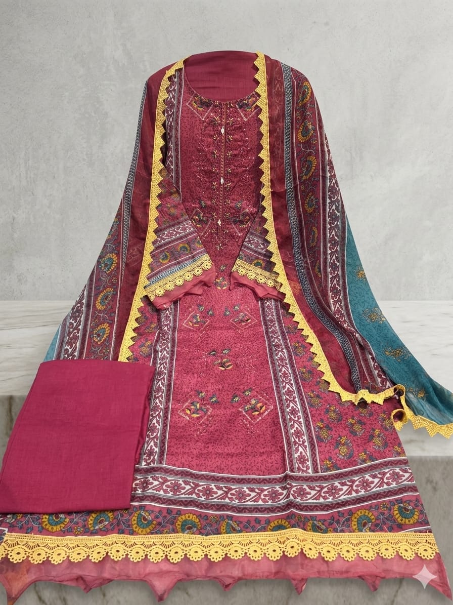 PINK COTTON SUIT