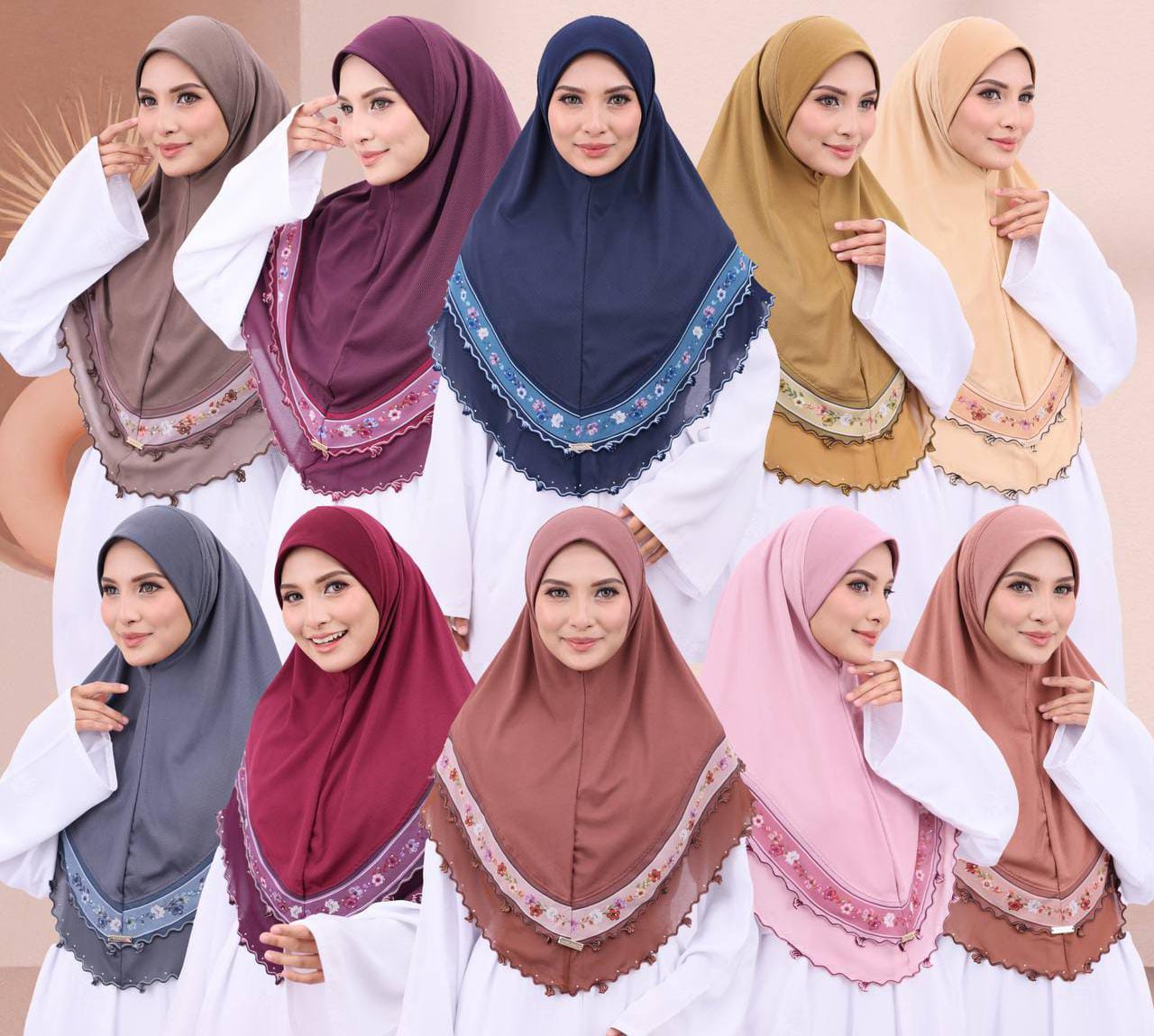 DUSTY ROSE LINA SCARF