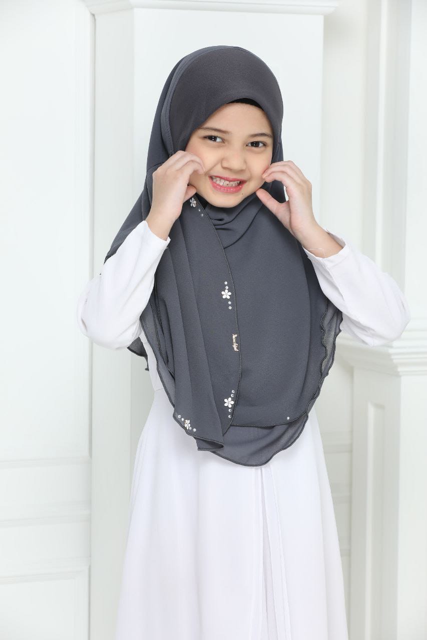 NYLA KIDS SCARF - GREY