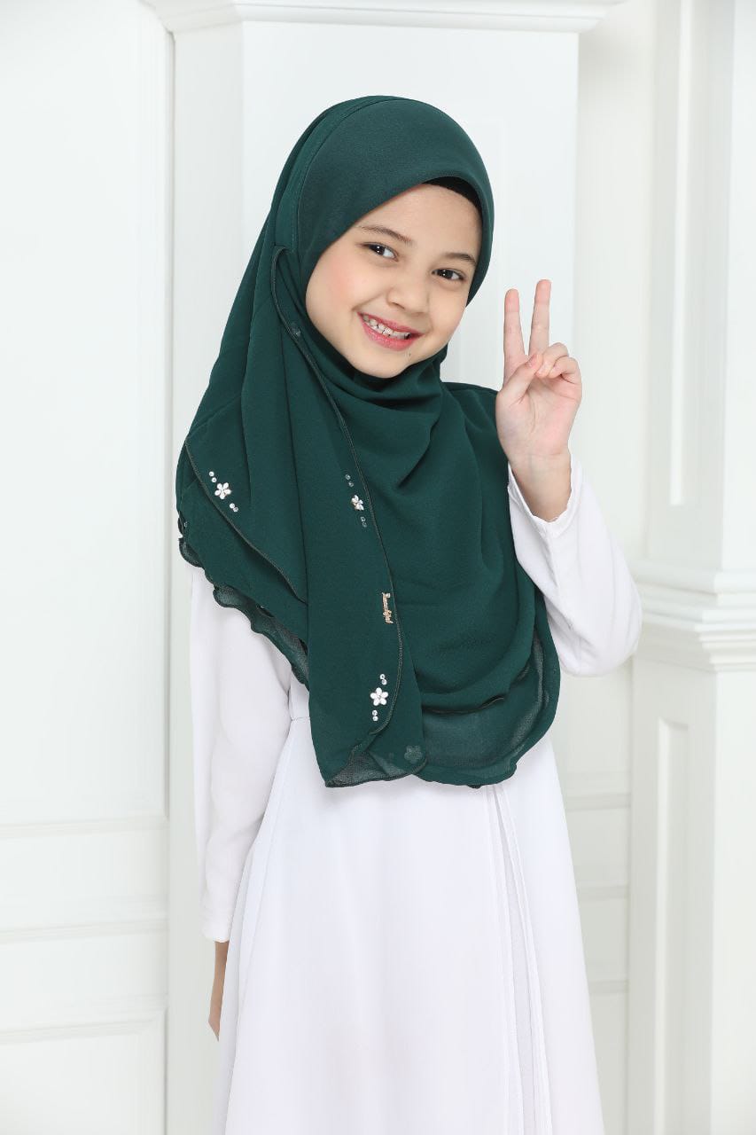 NYLA KIDS SCARF - GREEN