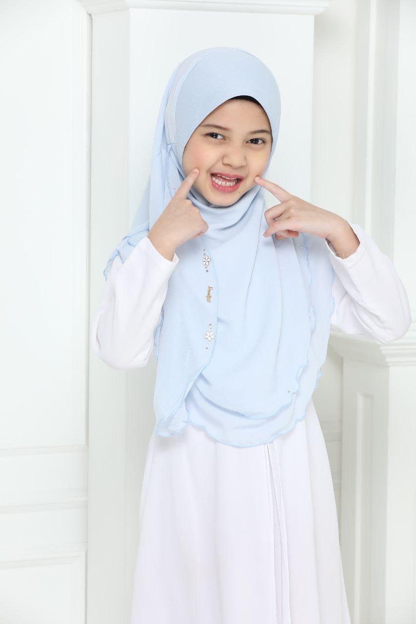 NYLA KIDS SCARF - L.BLUE