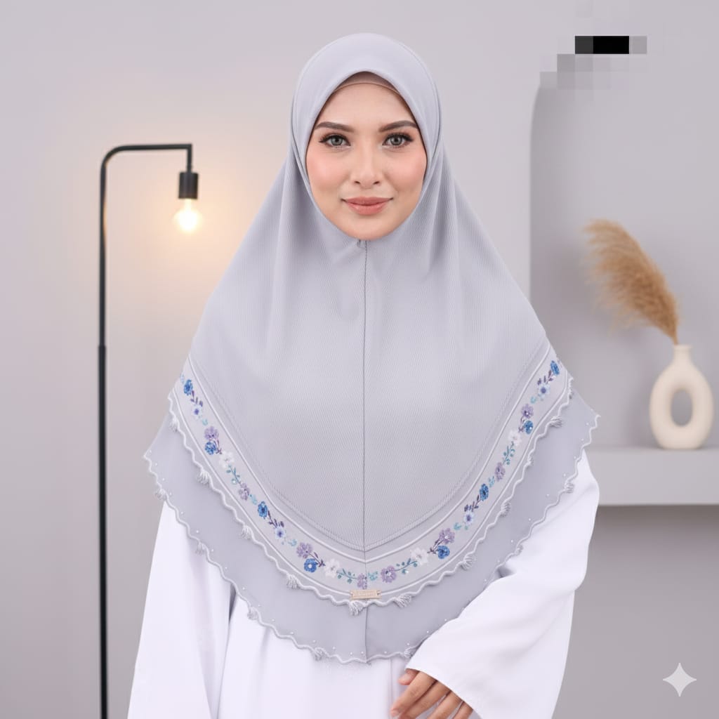 STEEL GREY LINA SCARF