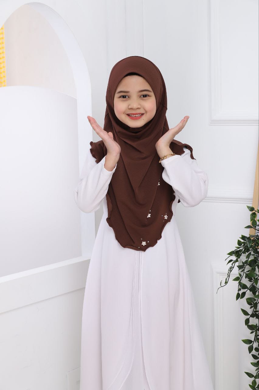 BROWN RIDA KIDS SCARF