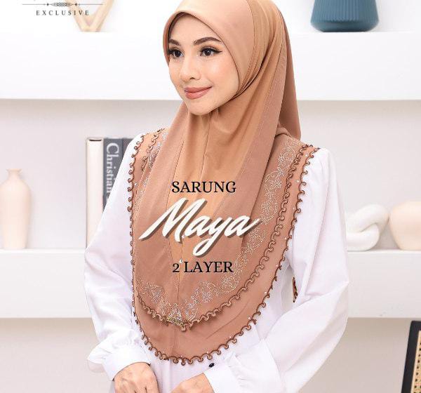 BROWN ZERLIN SCARF