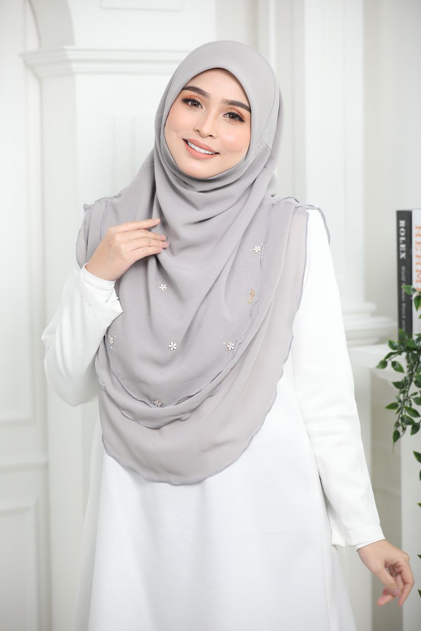 L GREY AIDA SCARF