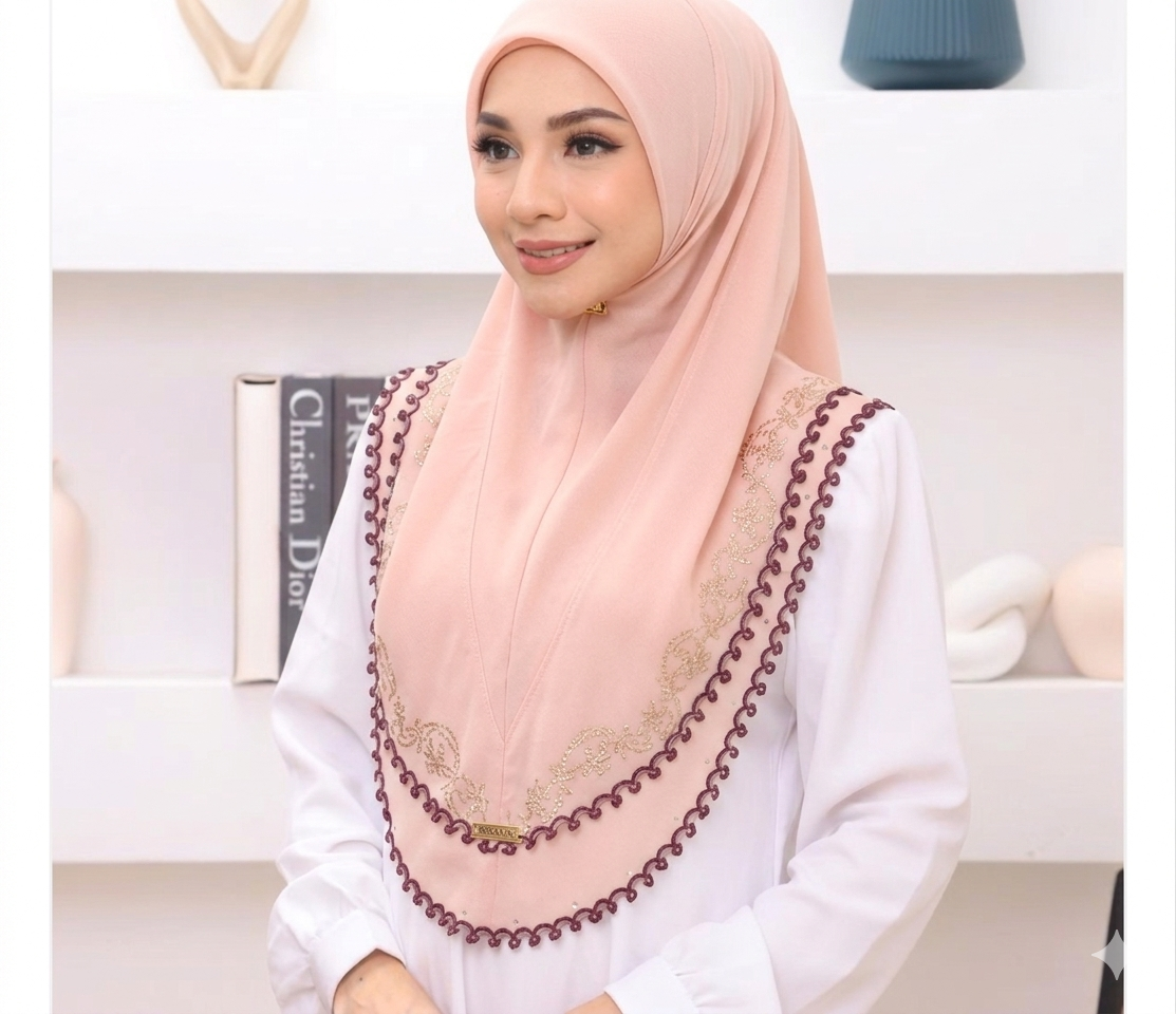 PEACH ZERLIN SCARF