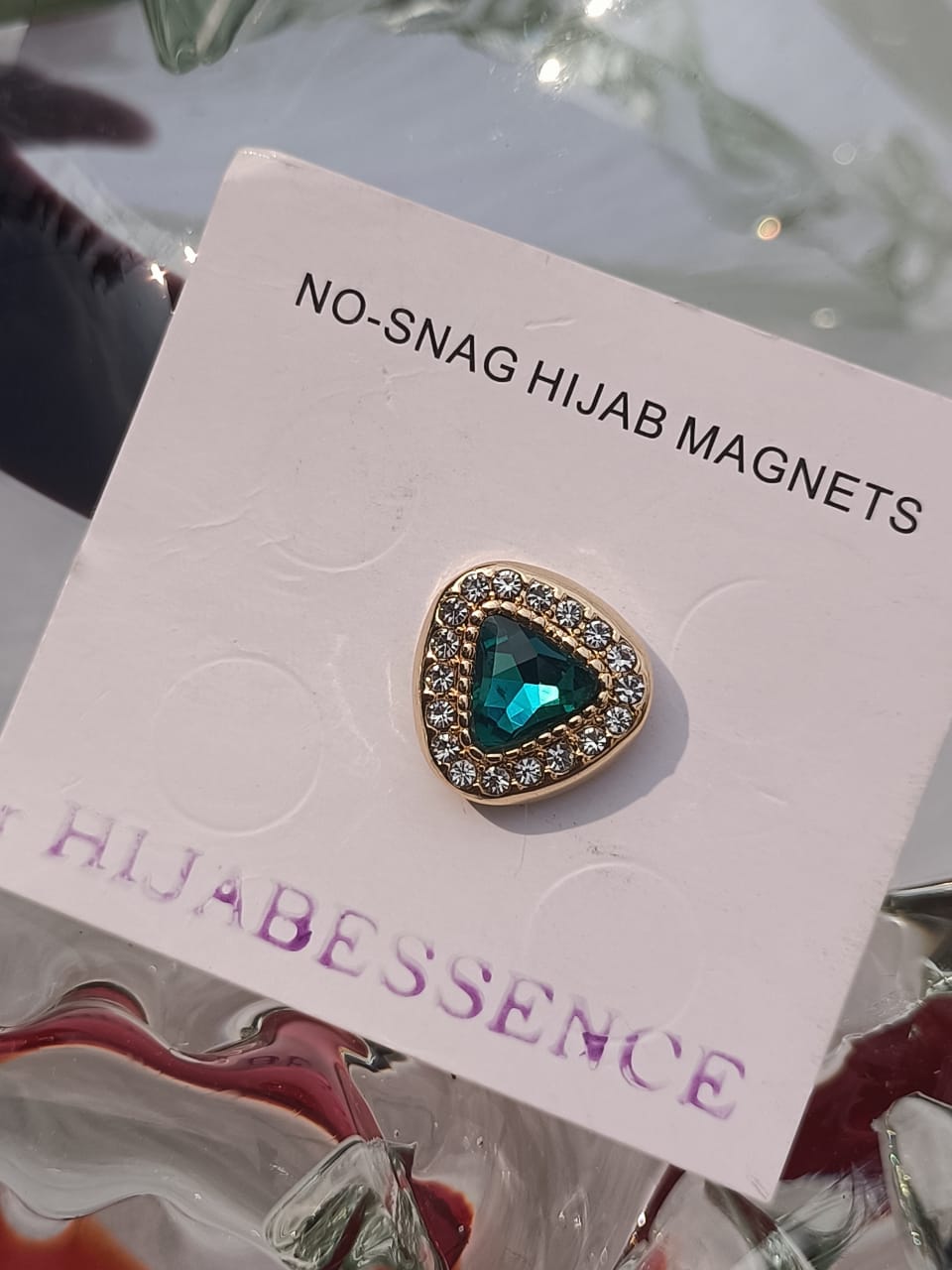 LUXE NO SNAG MAGNETIC PIN - EMERALD GREEN