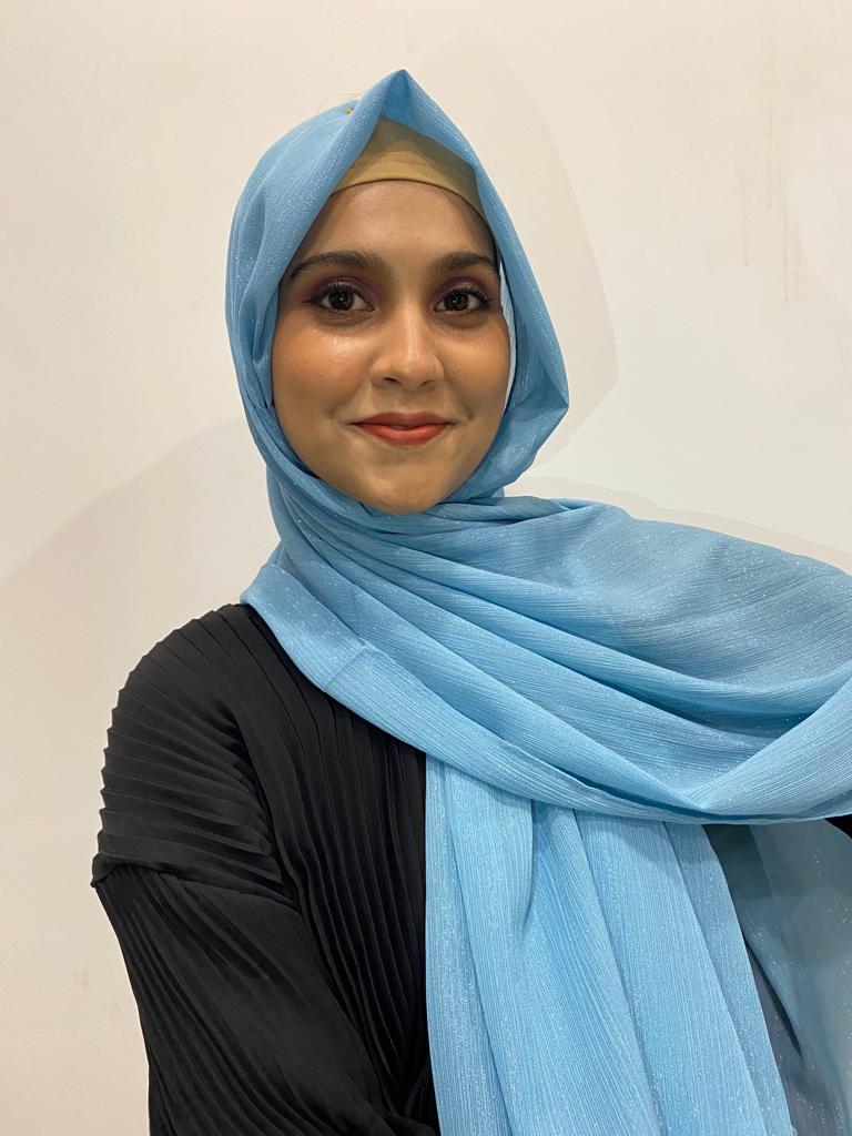 Cerulean Zara Shimmer Hijab