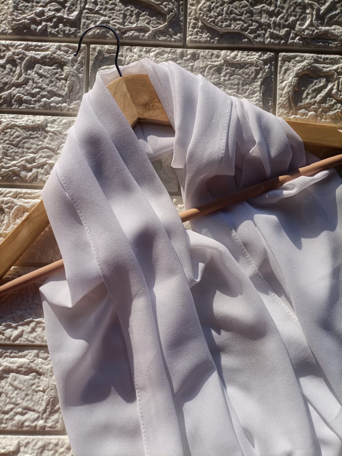 WHITE PREMIUM CHIFFON HIJAB