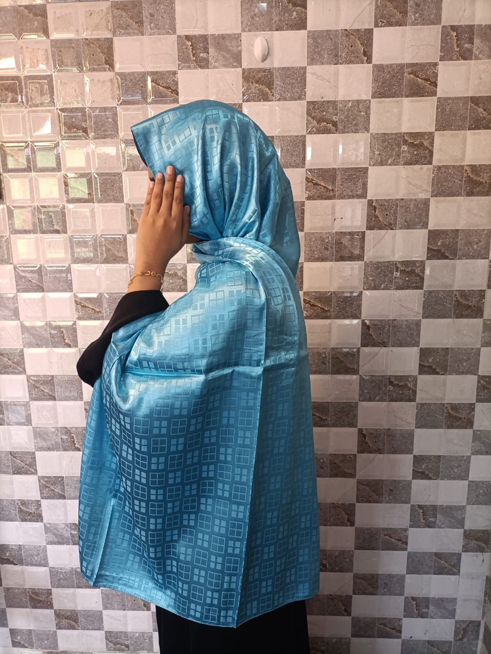 SKY SATIN PRINTED HIAB