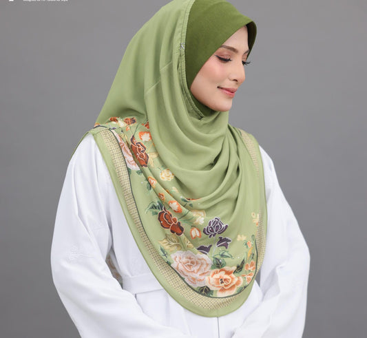 GREEN RANIA SCARF