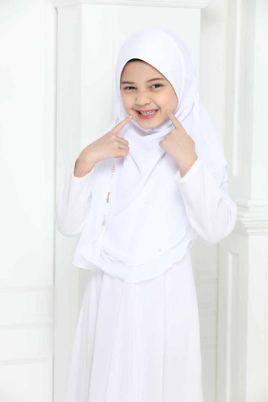 NYLA KIDS SCARF - WHITE