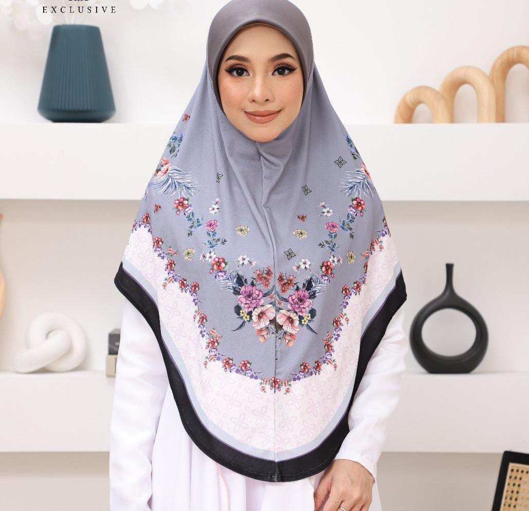 GREY FIZA SCARF
