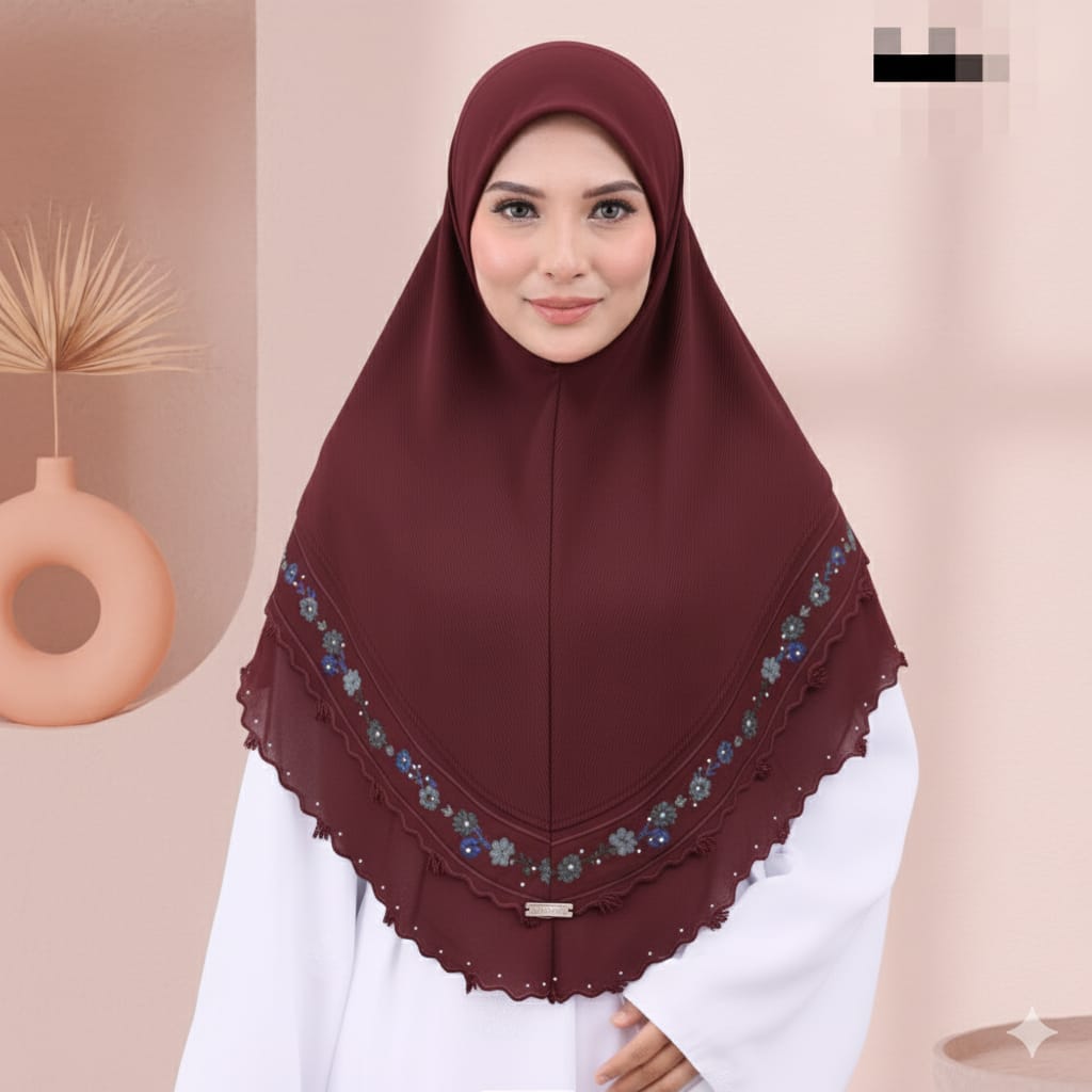 MAROON LINA SCARF