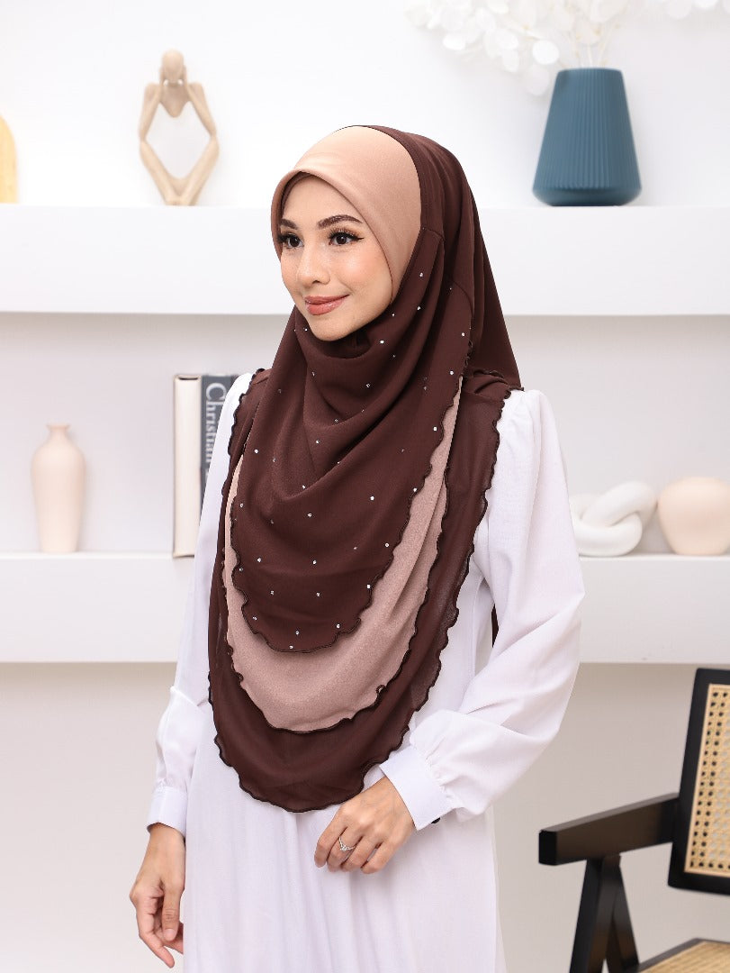 BROWN AINA SCARF