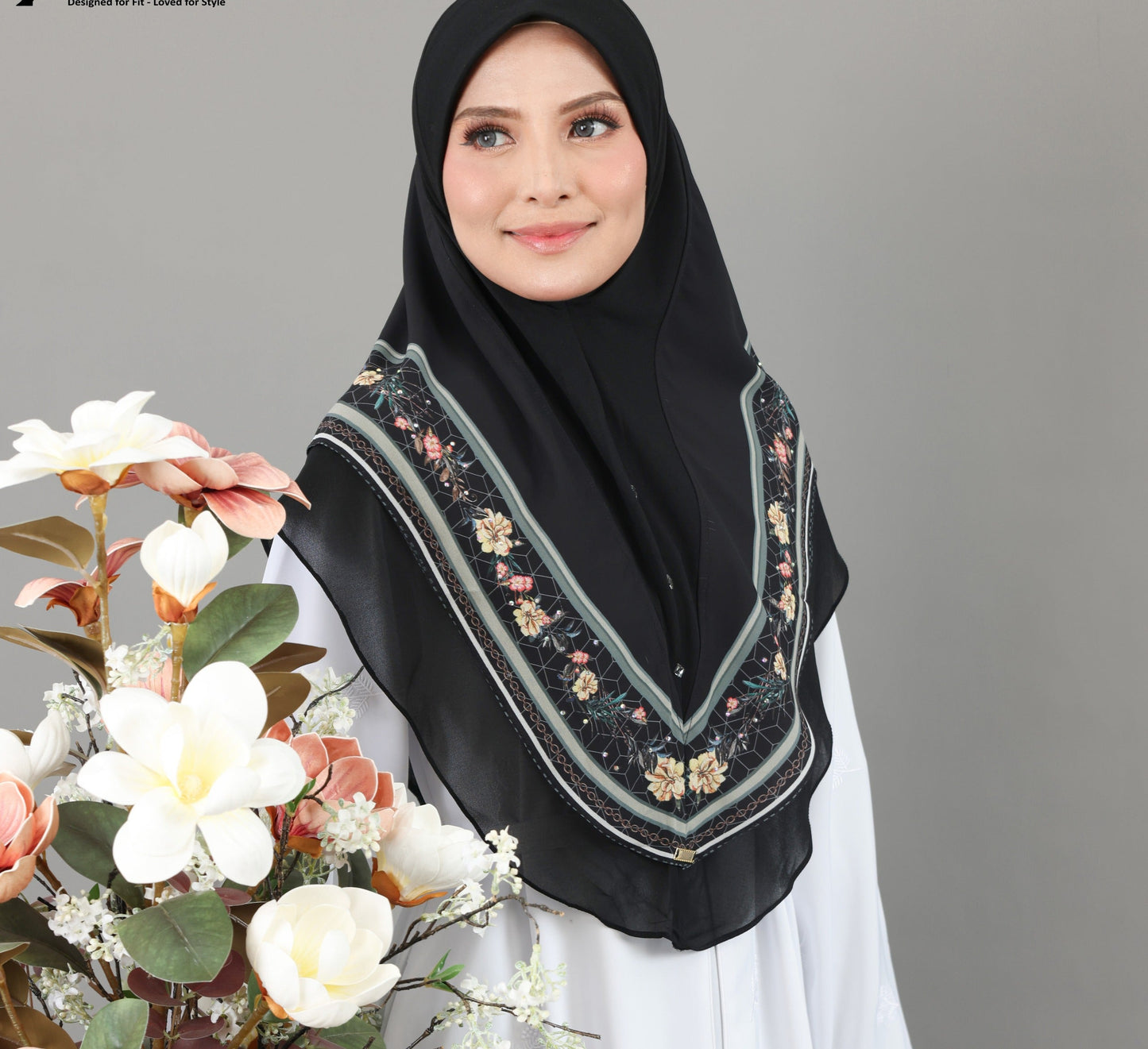 BLACK NORA ADULT SCARF