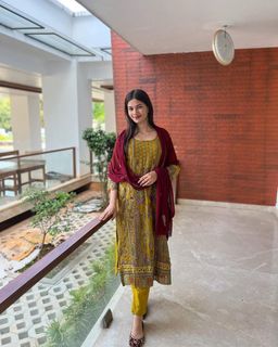 HARSHA MUSTARD PARTYWEAR SUIT