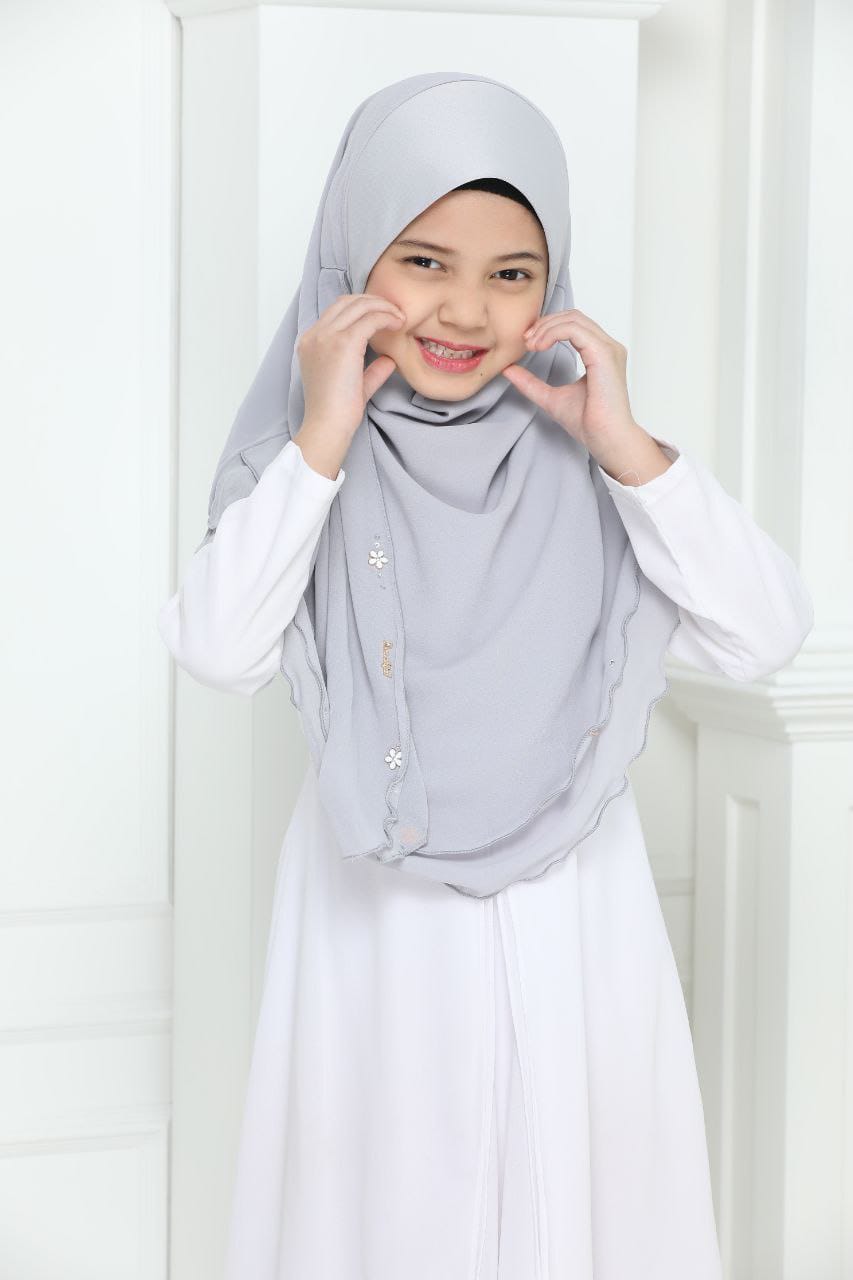 NYLA KIDS SCARF - L.GREY
