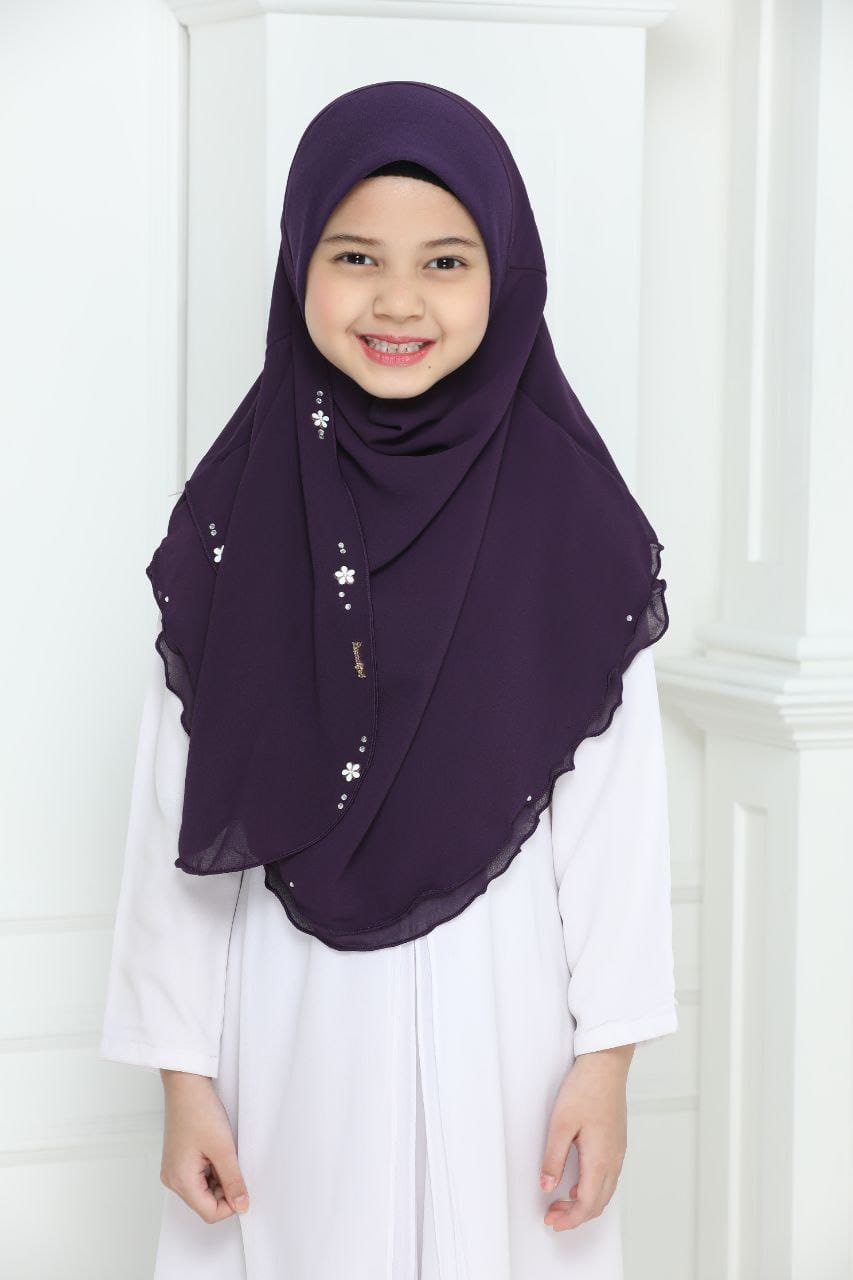NYLA KIDS SCARF - PURPLE