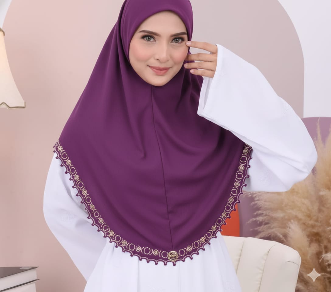 PURPLE MAVISHA LUXE SCARF