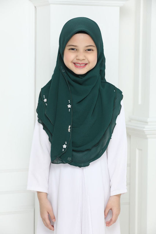 NYLA KIDS SCARF - GREEN