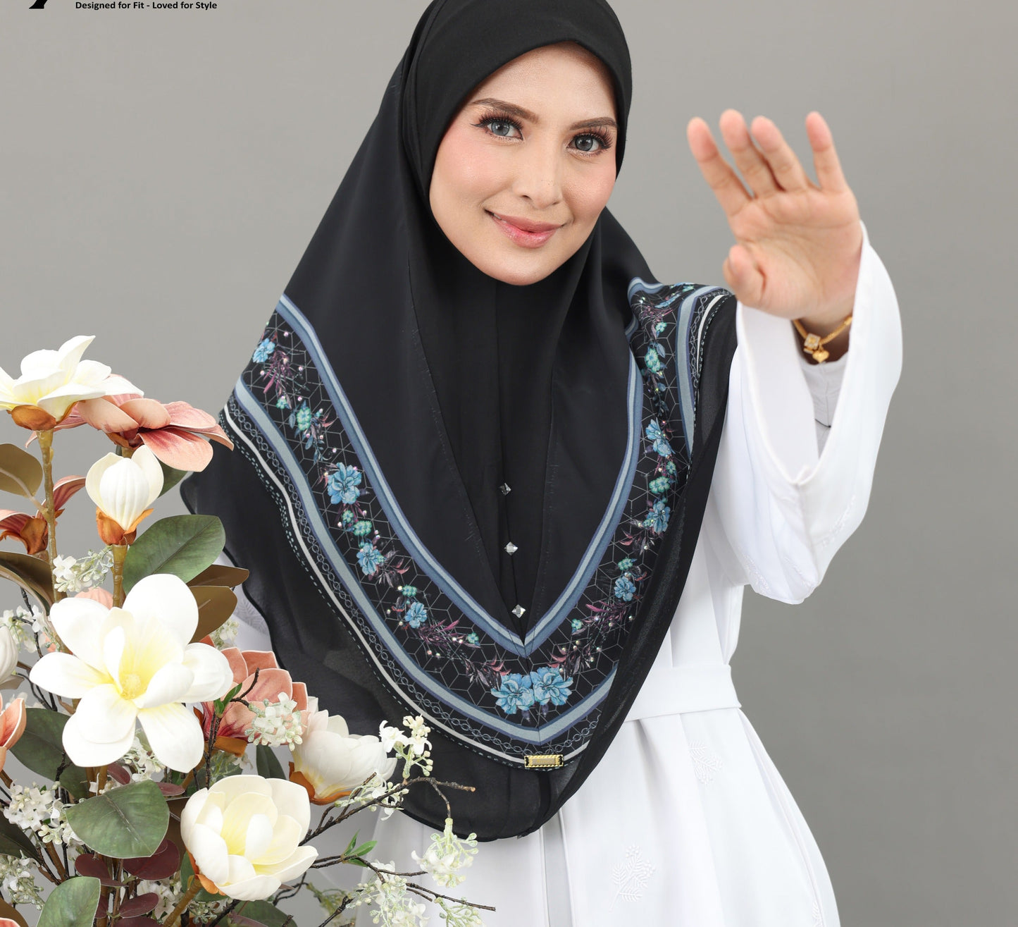 BLACK NORA ADULT SCARF