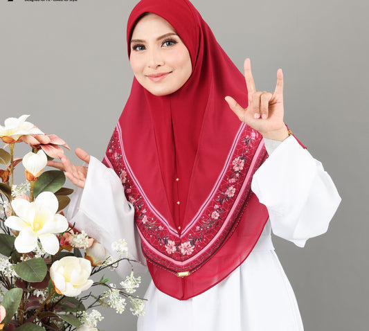 RED NORA ADULT SCARF