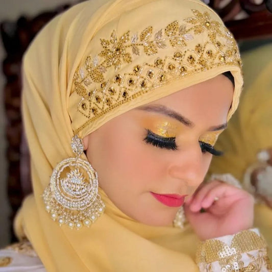 GOLDEN BRIDAL HIJAB