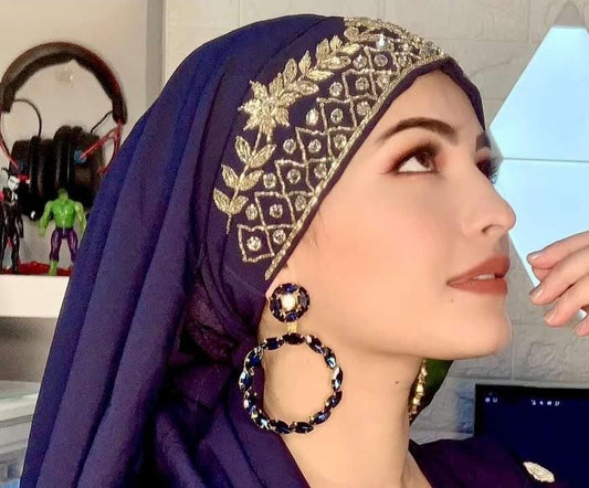 BLUE BRIDAL HIJAB