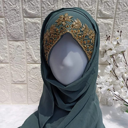 TEAL BRIDAL HIJAB