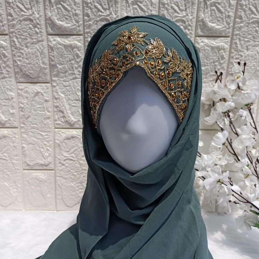 TEAL BRIDAL HIJAB