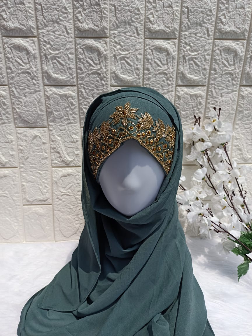 TEAL BRIDAL HIJAB