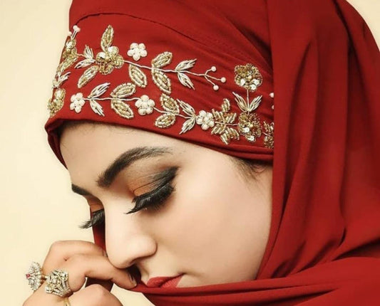 MAROON LUXURY HIJAB
