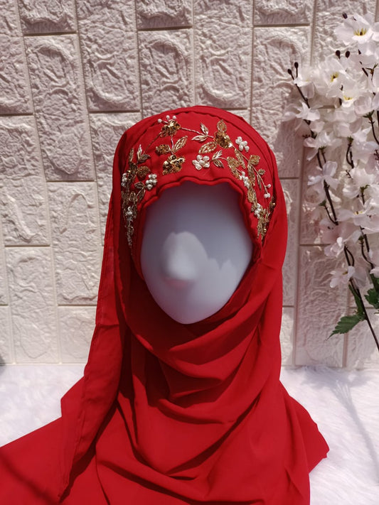 RED LUXURY HIJAB