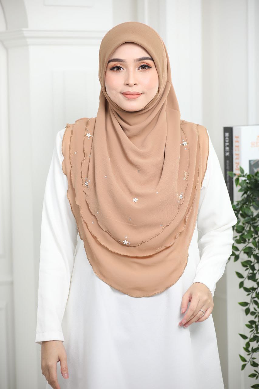 BROWN AIDA SCARF