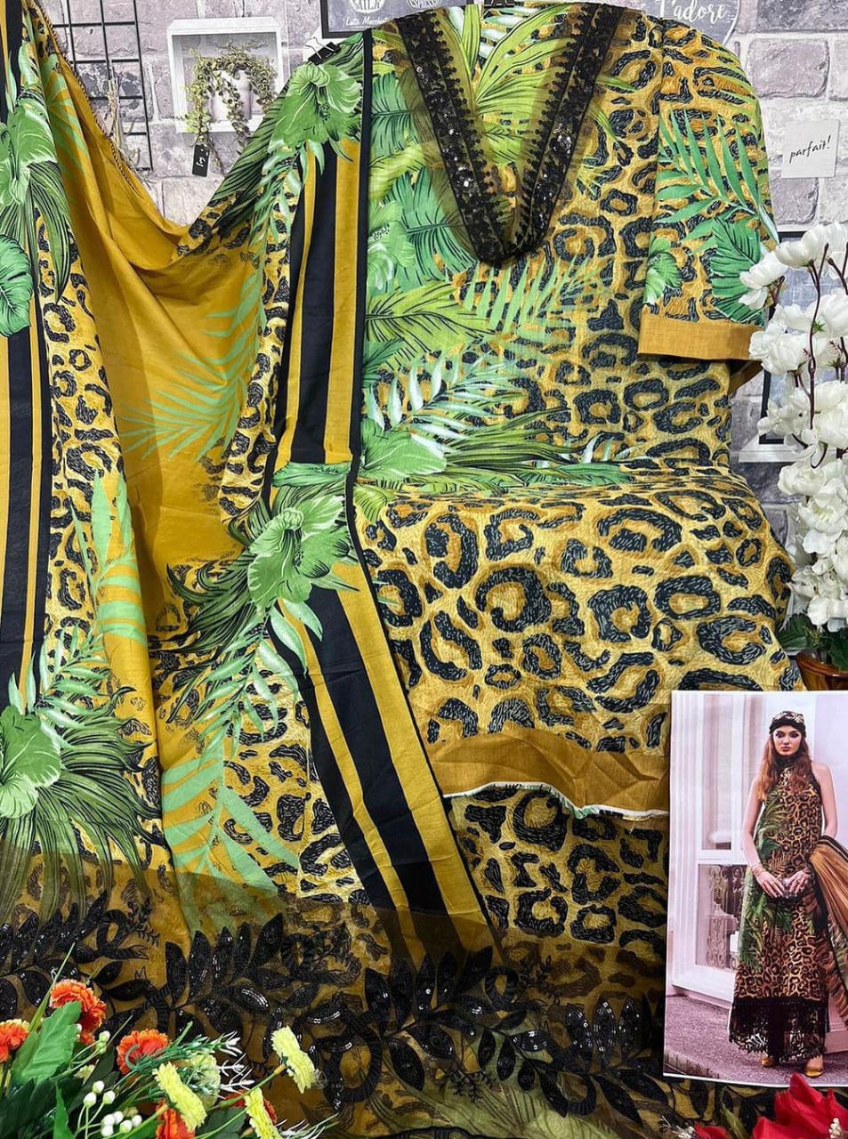 GREEN NIMAL PRINT SUIT