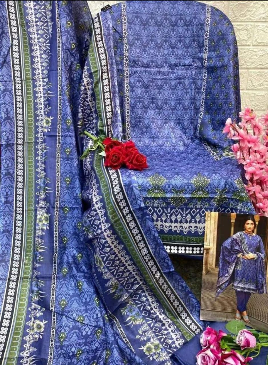 PRINTED LAWN SUIT