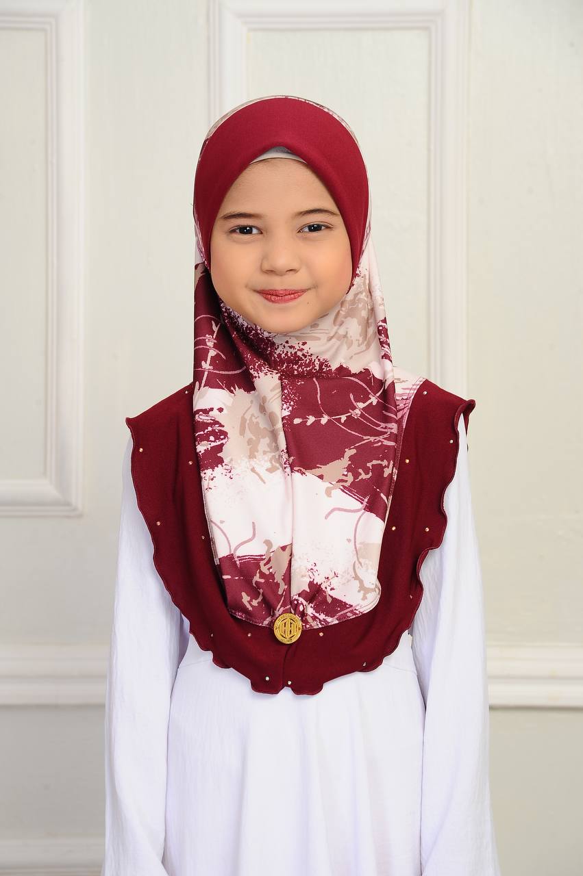 NYLA KIDS SCARF - MAROON