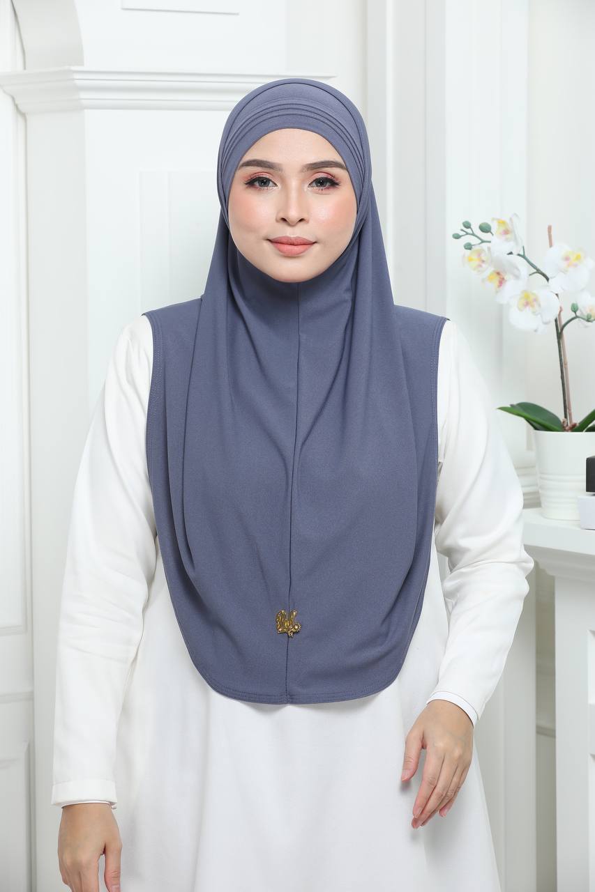 GREY RANIA CAP&SCARF