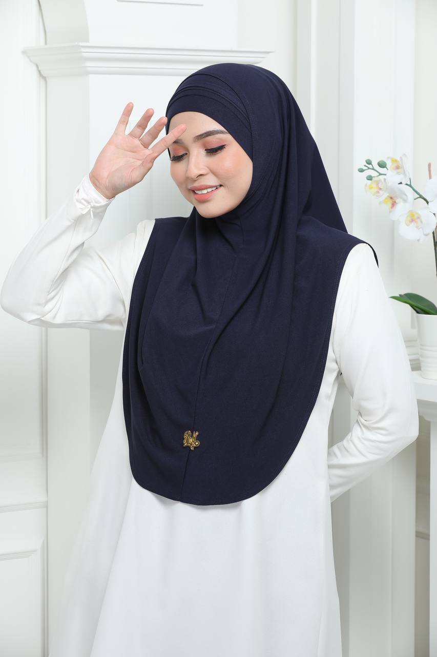 NAVY RANIA CAP&SCARF